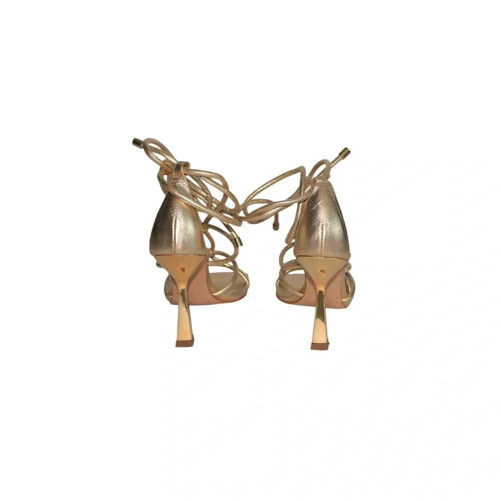 Novus‎ Gold Scrappy Heels Size US 6B